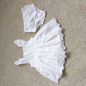 GAP White Eyelet Dress